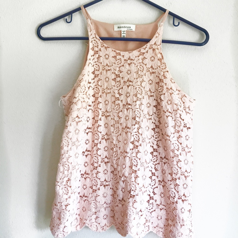 Floral/crochet top